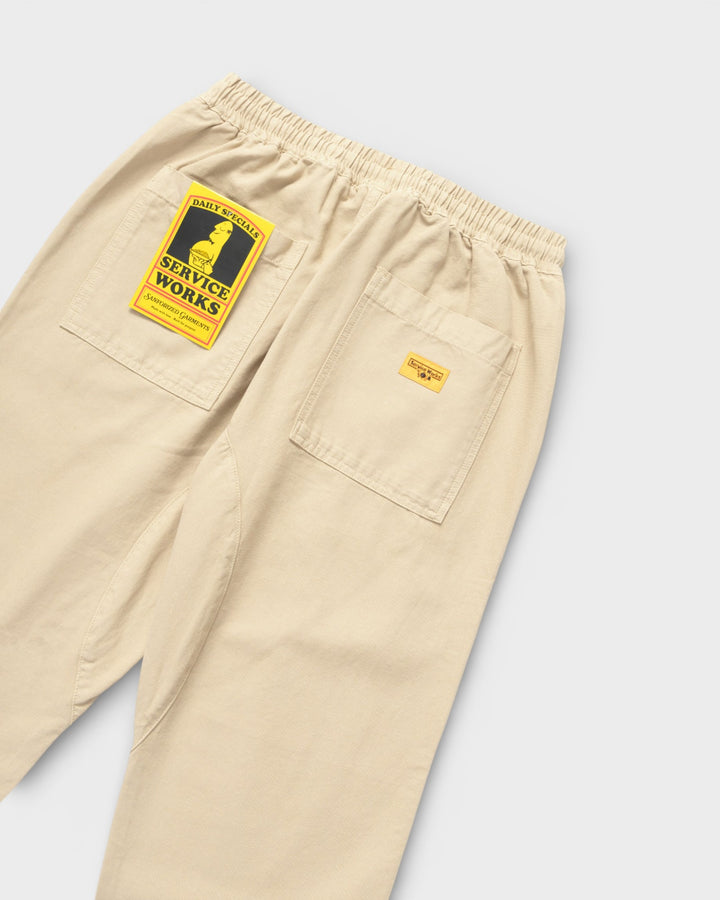 Canvas Chef Pants Pale Khaki