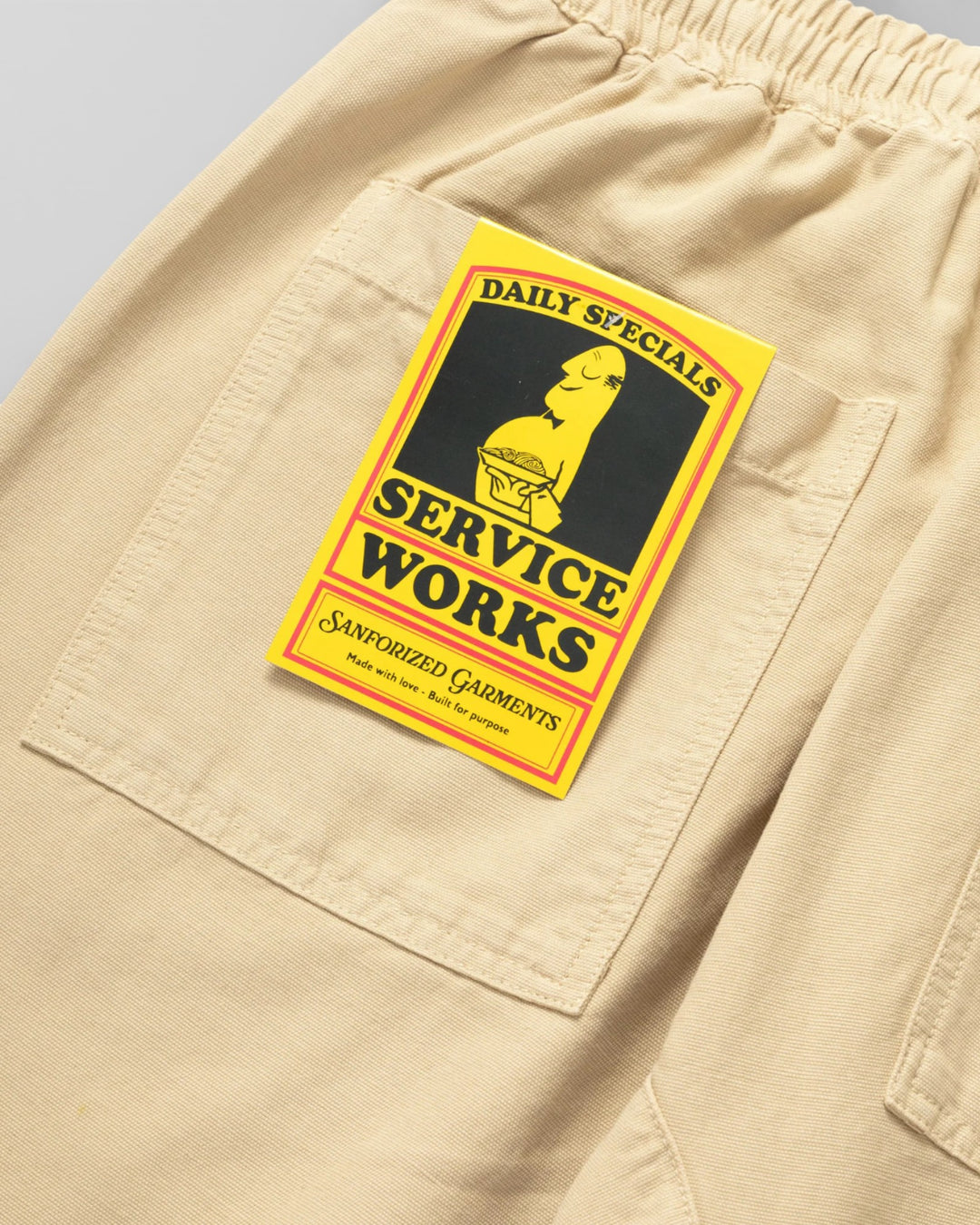 Canvas Chef Pants Pale Khaki