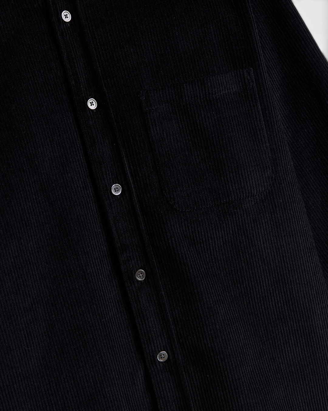 Lobo Corduroy Shirt Black
