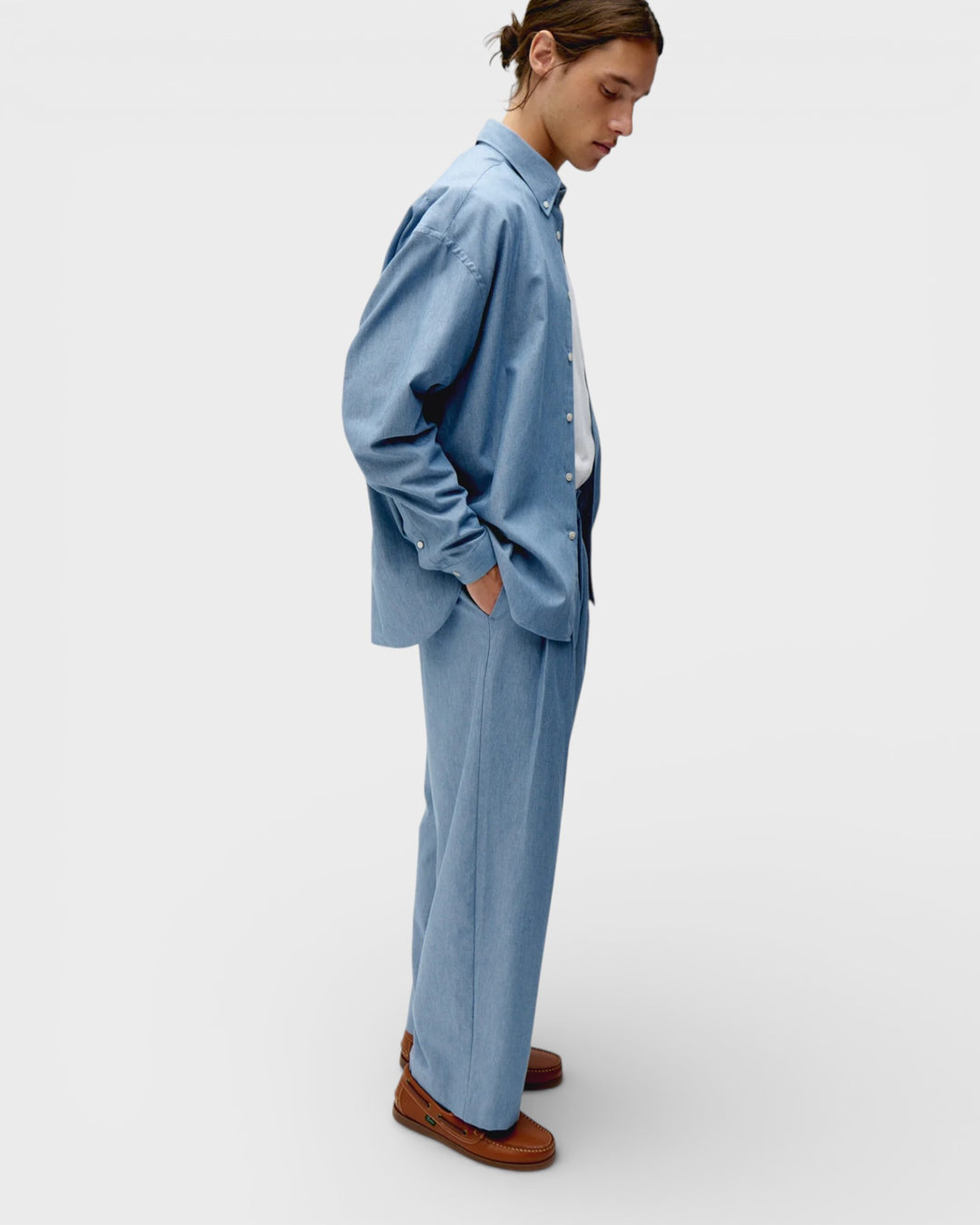 Smart Pants Cotton Light Indigo