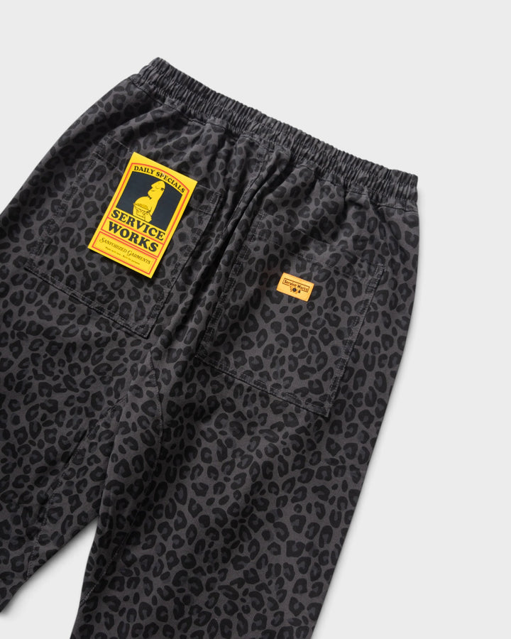 Service Works LeopardChefPant Black 6