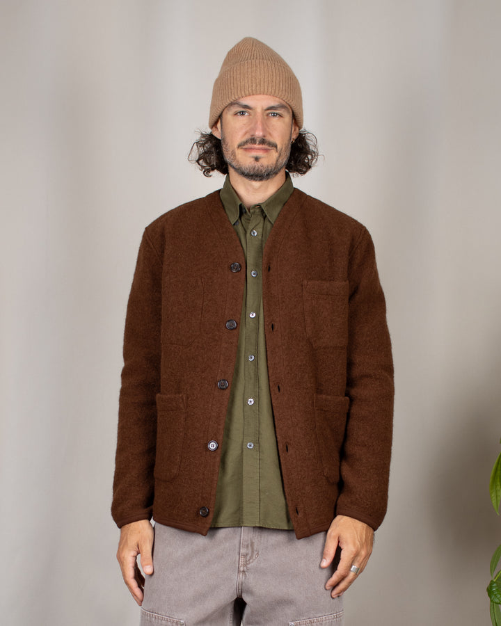 Cardigan Wool Fleece Cacao
