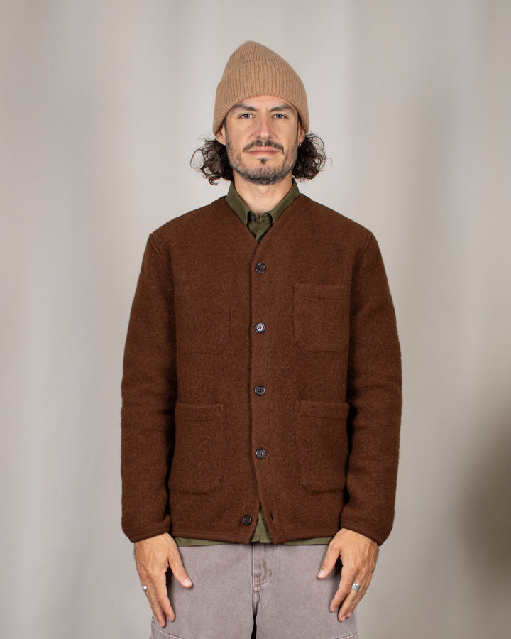 Cardigan Wool Fleece Cacao