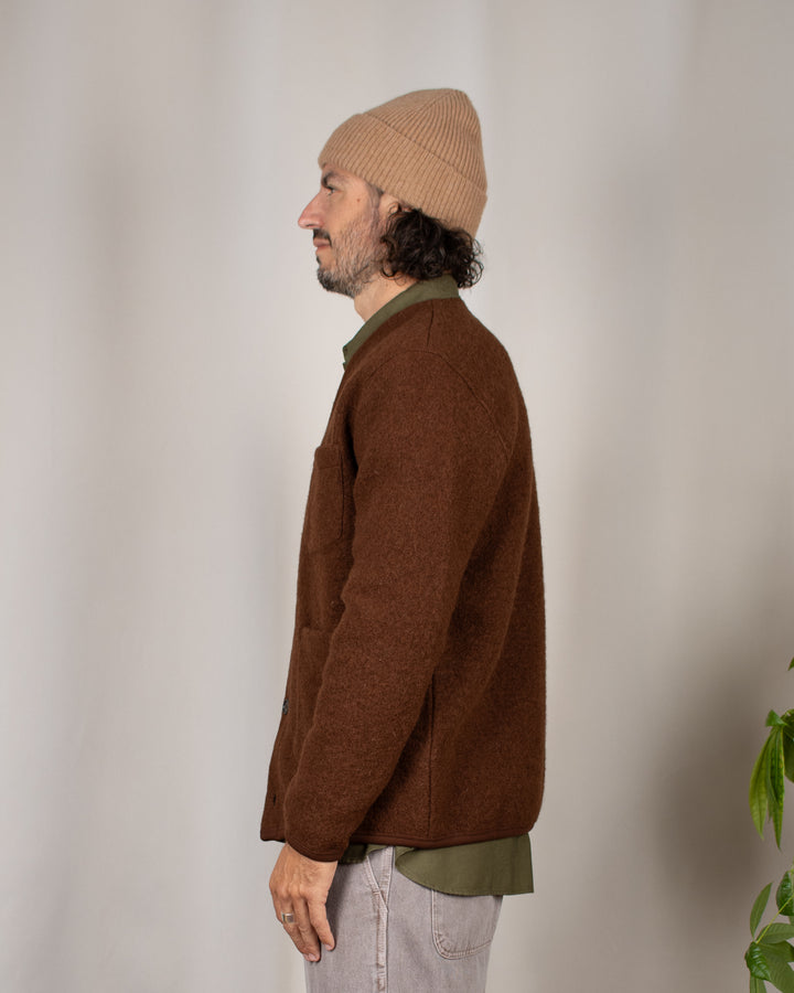 Cardigan Wool Fleece Cacao
