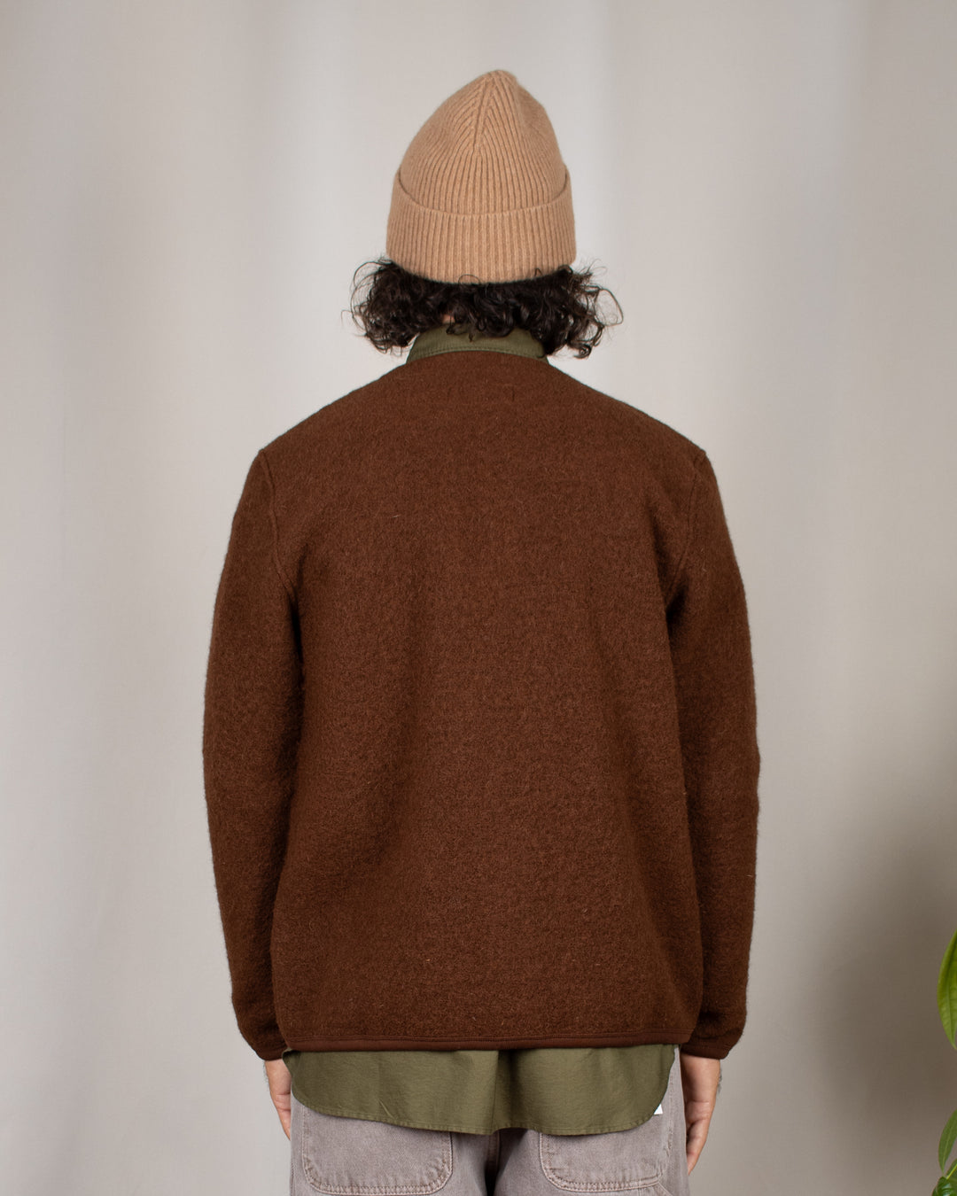 Cardigan Wool Fleece Cacao