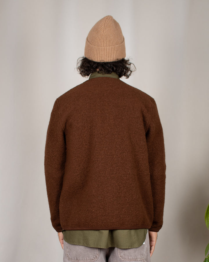 Cardigan Wool Fleece Cacao