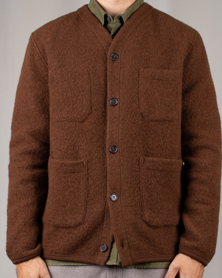 Cardigan Wool Fleece Cacao