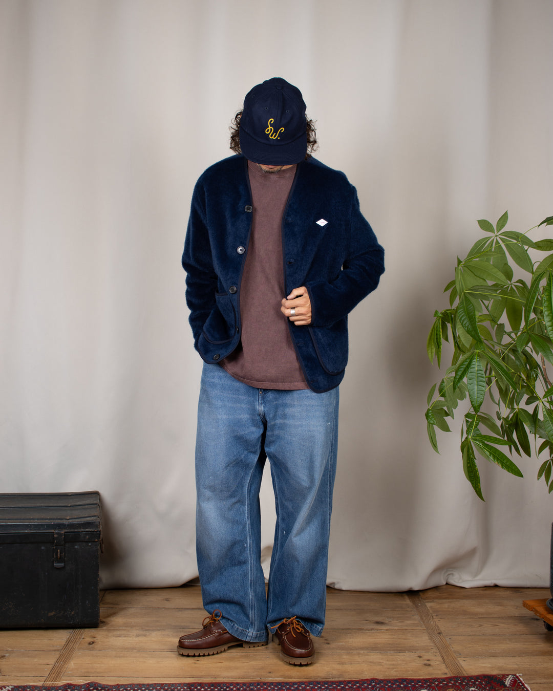 Monogram Cap Navy