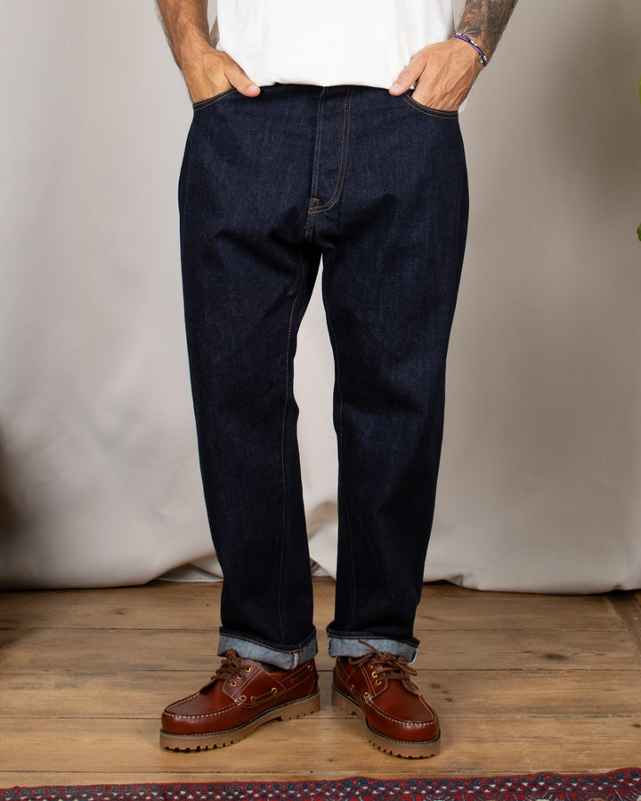 Loose Ankle Jeans One Wash Indigo