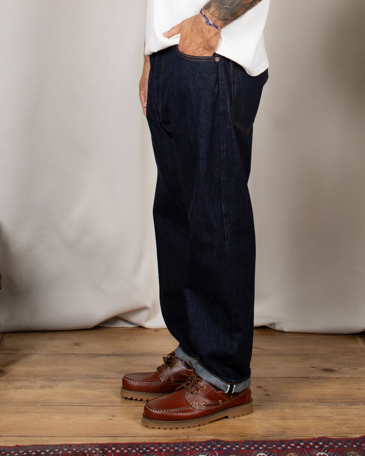 Loose Ankle Jeans One Wash Indigo