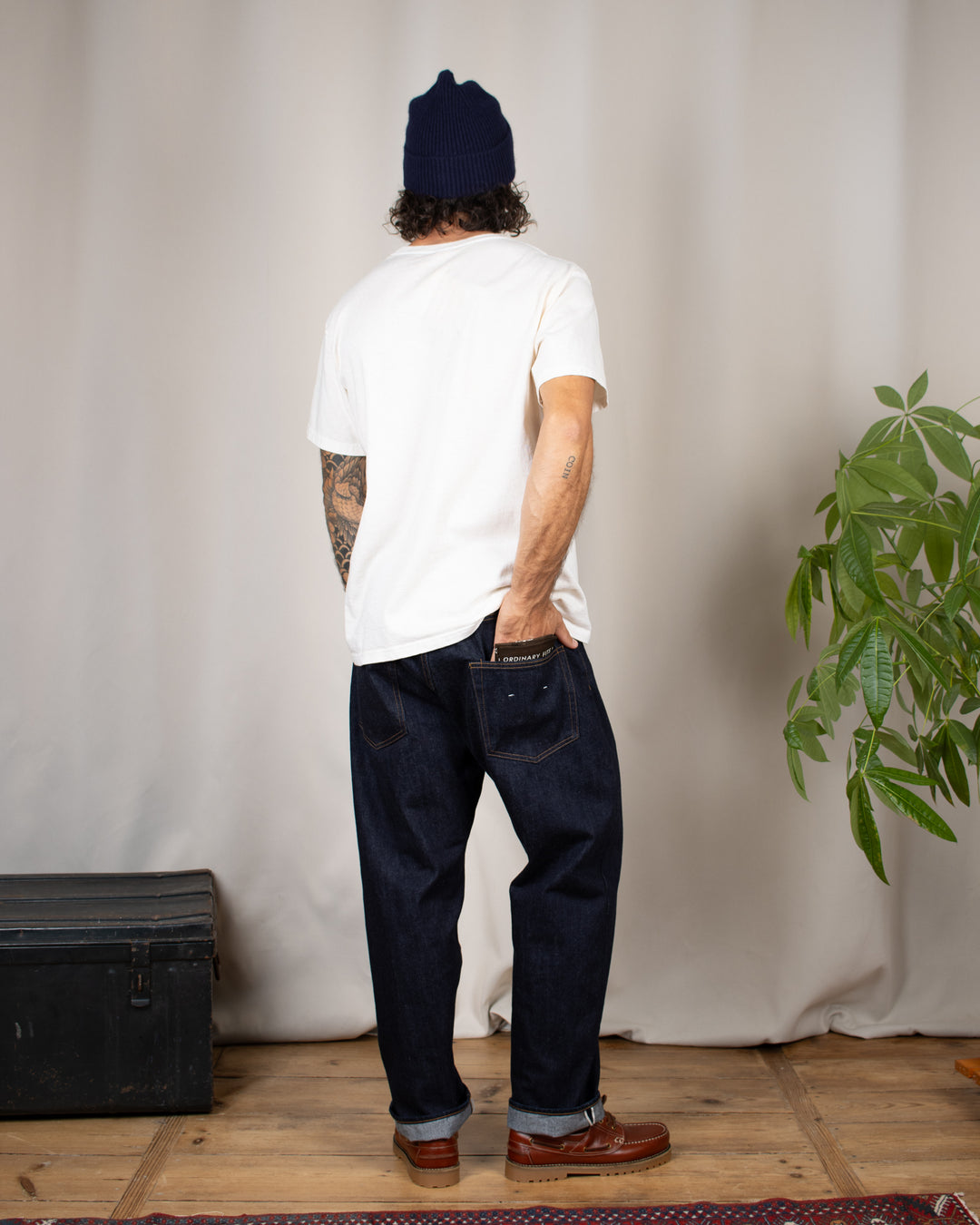 Loose Ankle Jeans One Wash Indigo