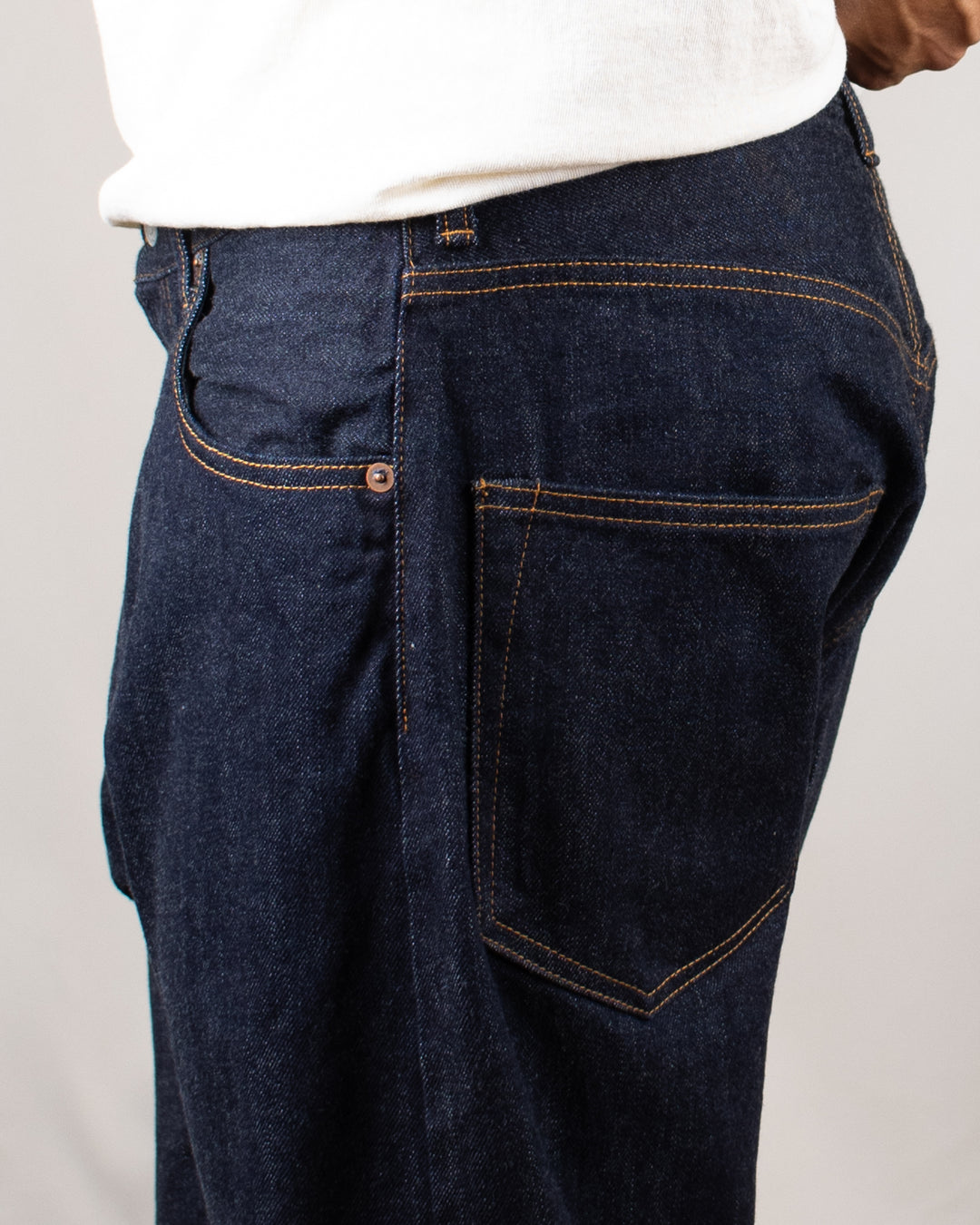 Loose Ankle Jeans One Wash Indigo