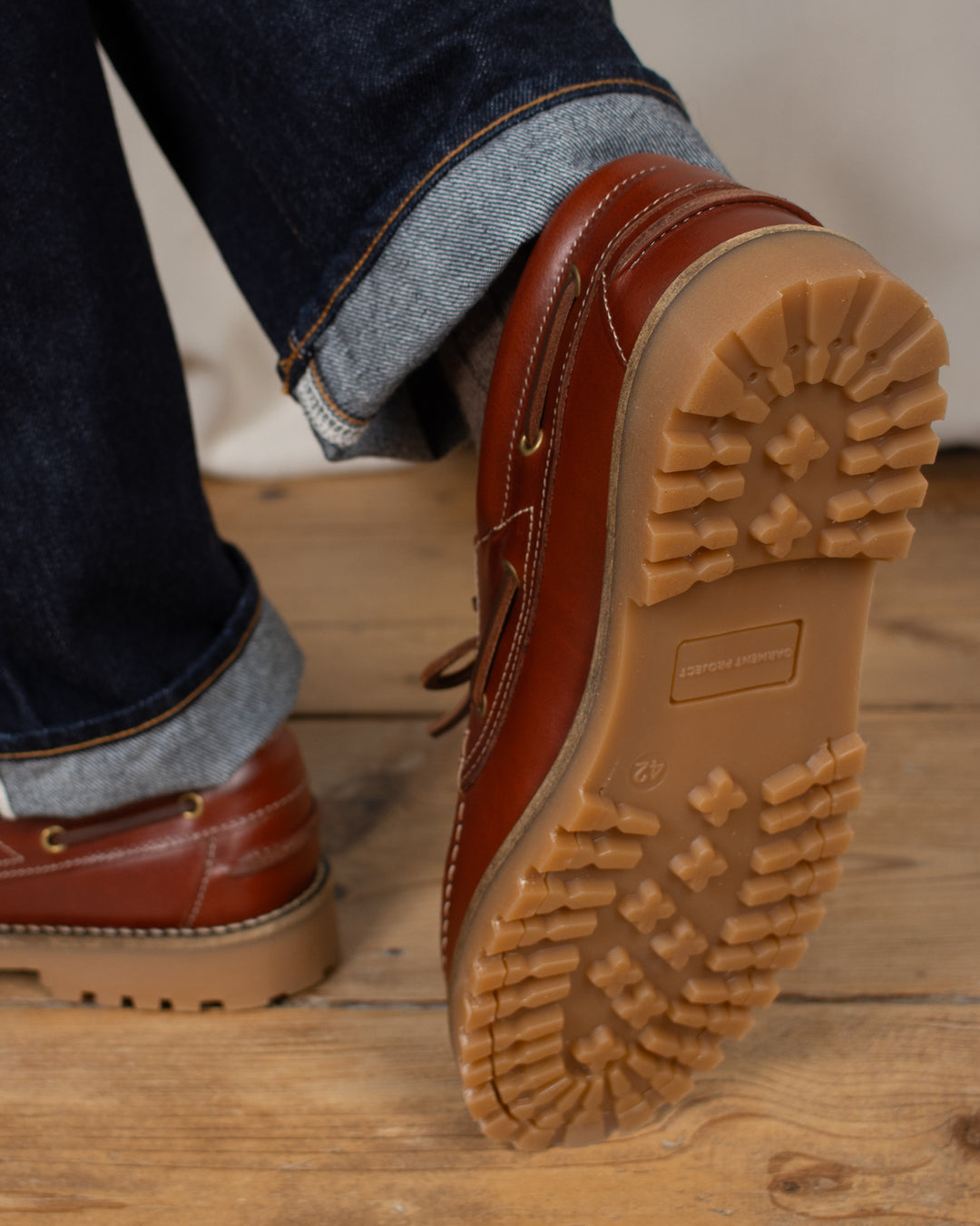 Ollie Boat Shoe Brown Leather