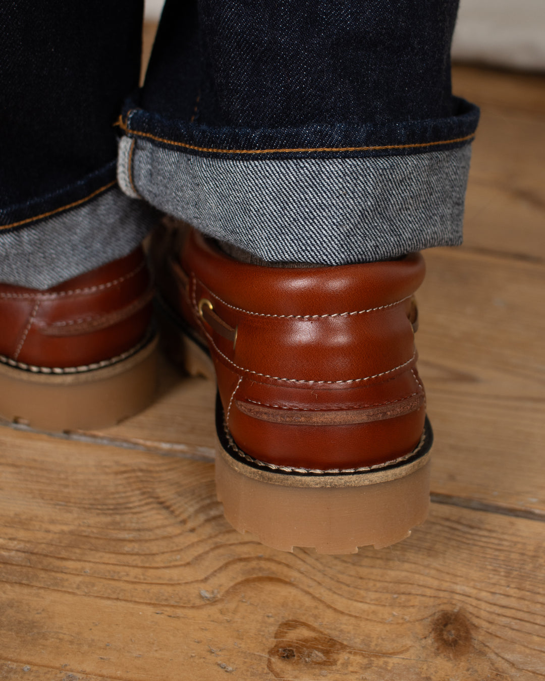 Ollie Boat Shoe Brown Leather