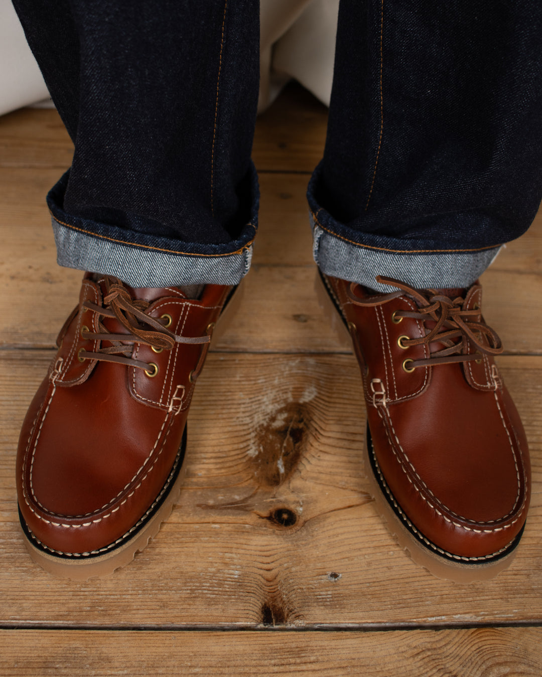 Ollie Boat Shoe Brown Leather