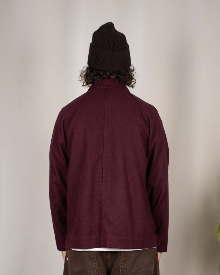 Flannel FOH Overshirt Burgundy