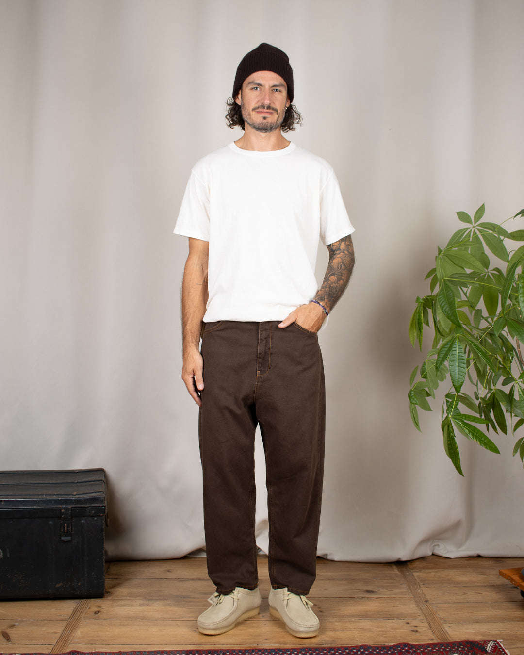 Japan Square Pocket Jeans Moro