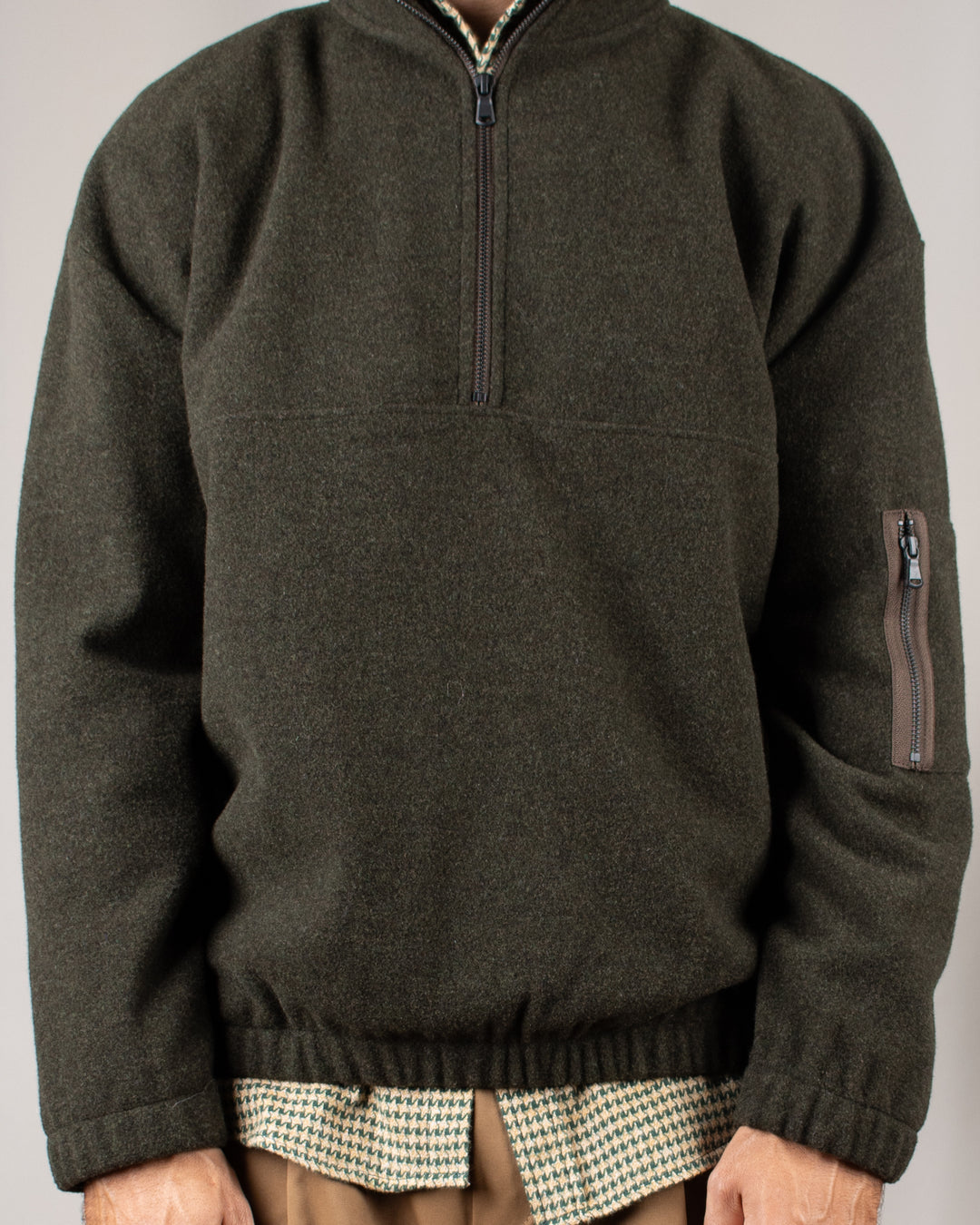 Atlas Wool Kaki Chiné