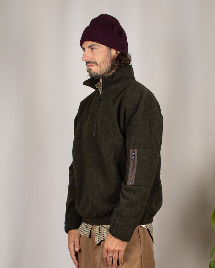 Atlas Wool Kaki Chiné