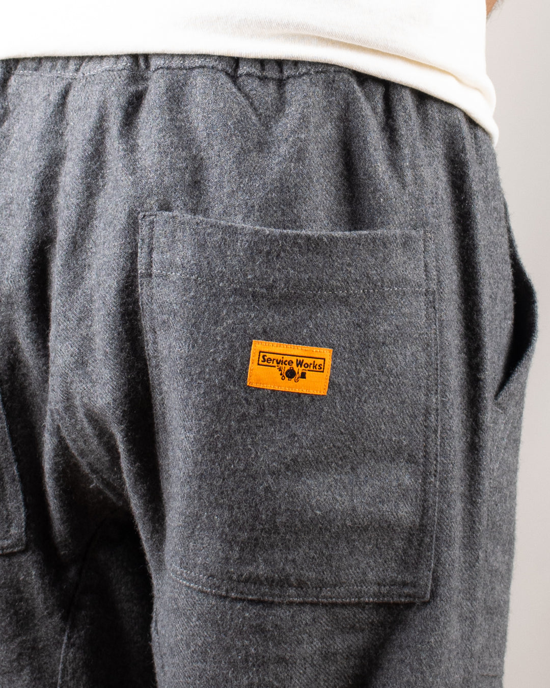Flannel Chef Pants Charcoal