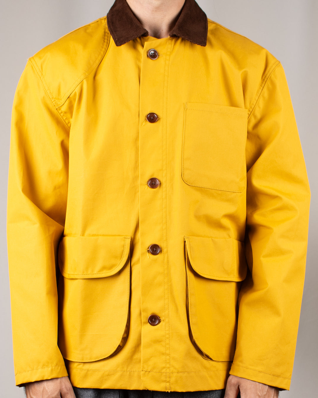 Waxed Barn Coat Ochre