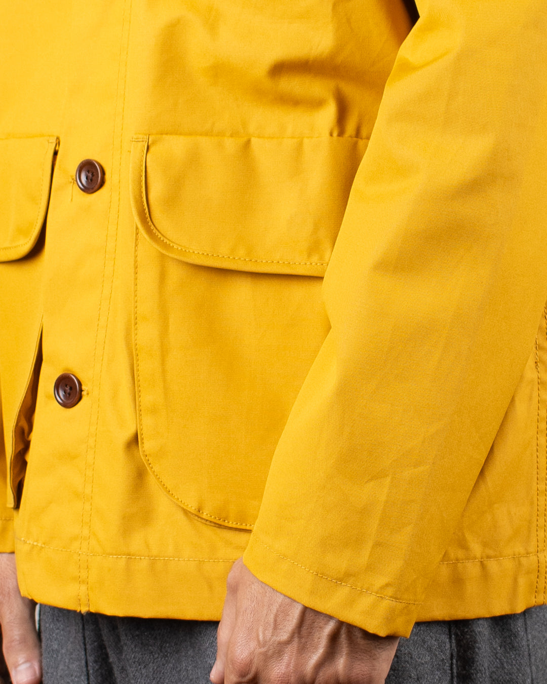 Waxed Barn Coat Ochre