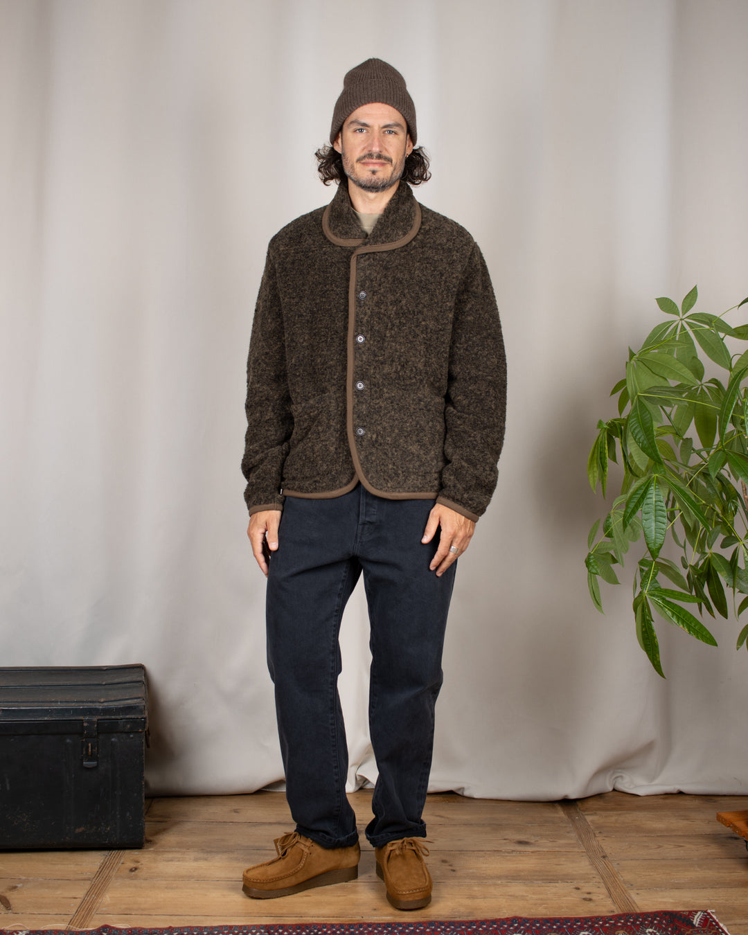 Lancaster Jacket Bouclet Fleece Brown