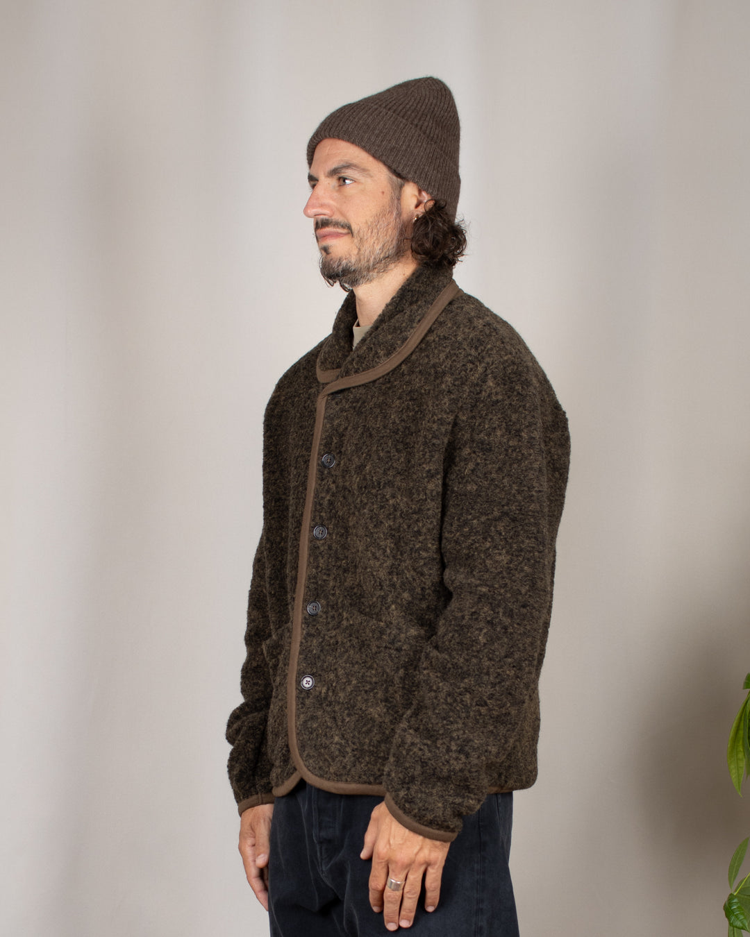 Lancaster Jacket Bouclet Fleece Brown