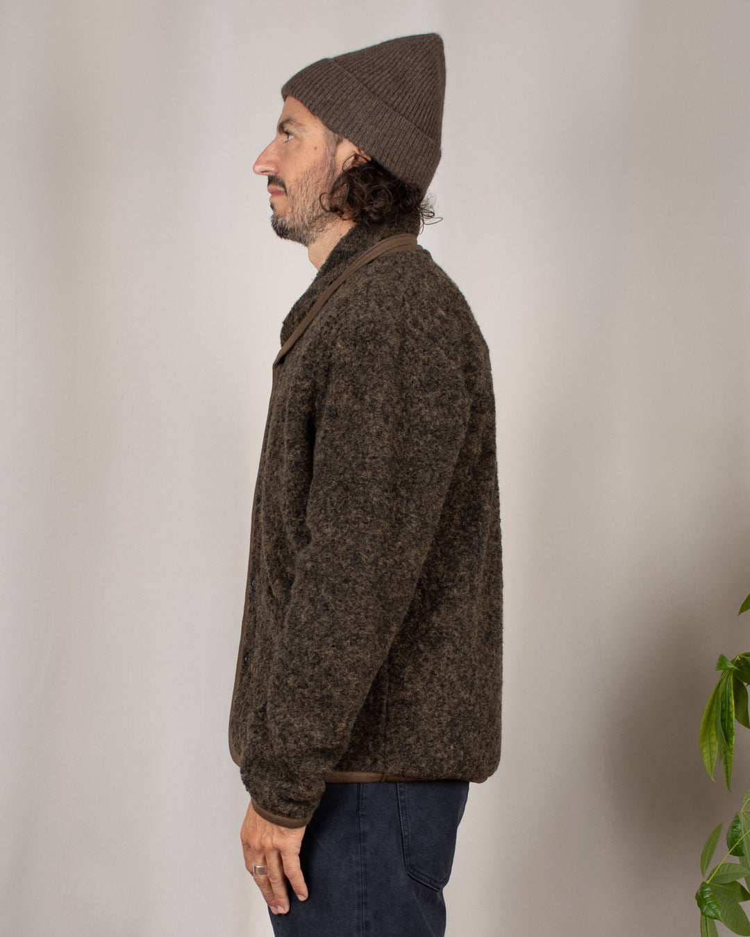 Lancaster Jacket Bouclet Fleece Brown