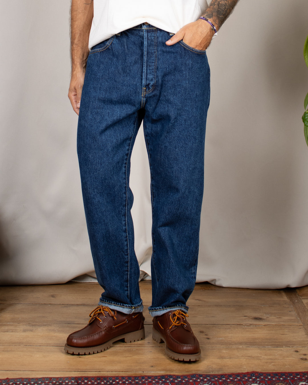 Denim01 Loose Tapered Jeans Seasonal Blue