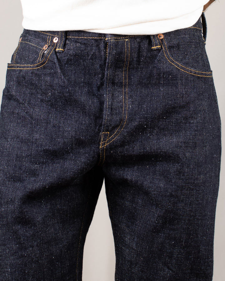 0611 15.5oz Slub Nep Denim Relax Fit One Wash Indigo