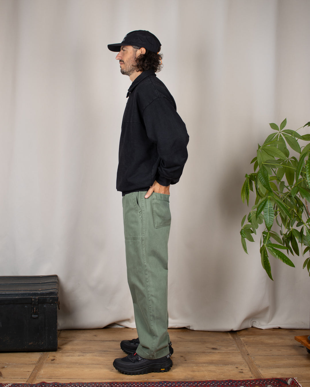 Pigment HBT Chef Pants Olive