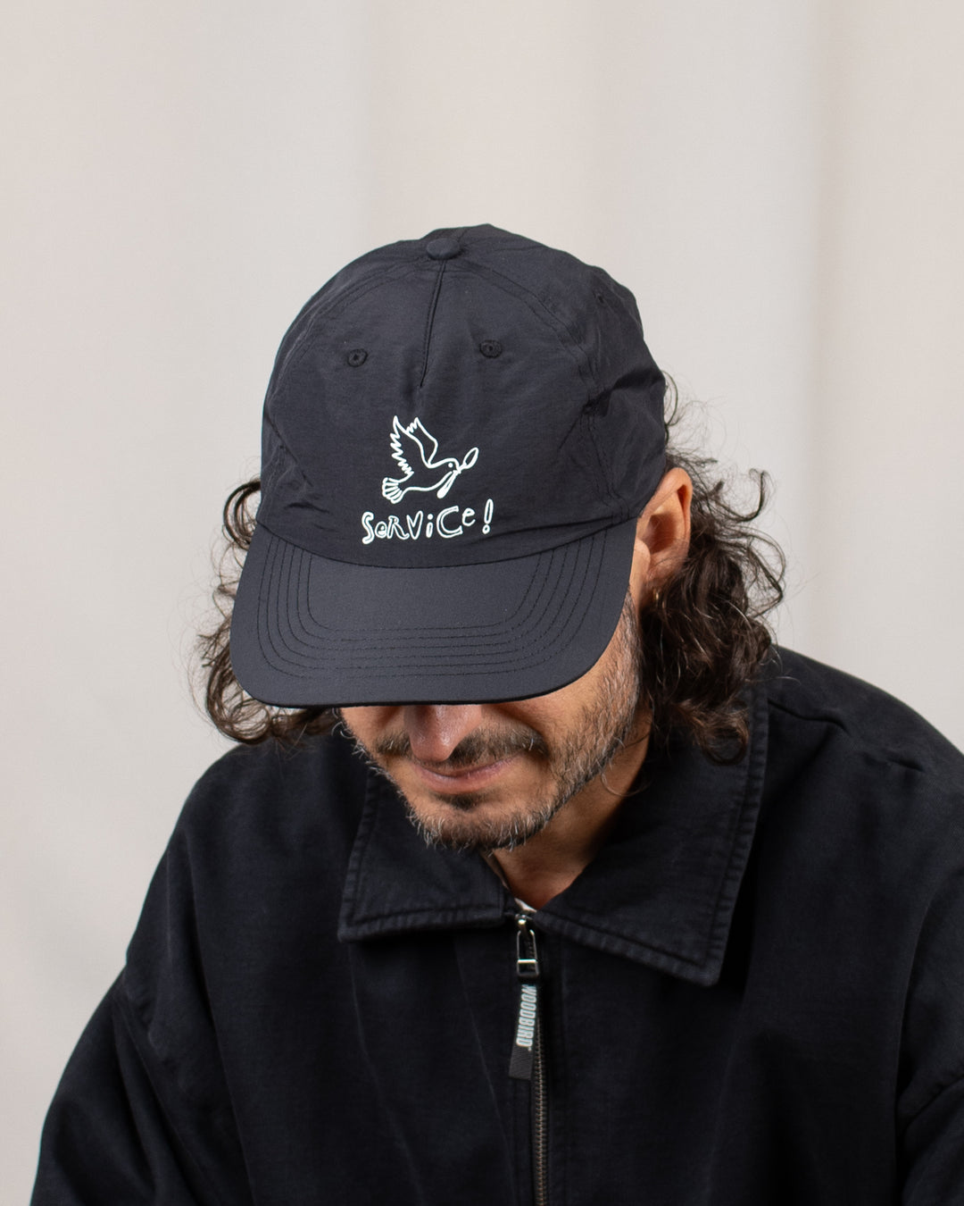 Nylon Dove Cap Black