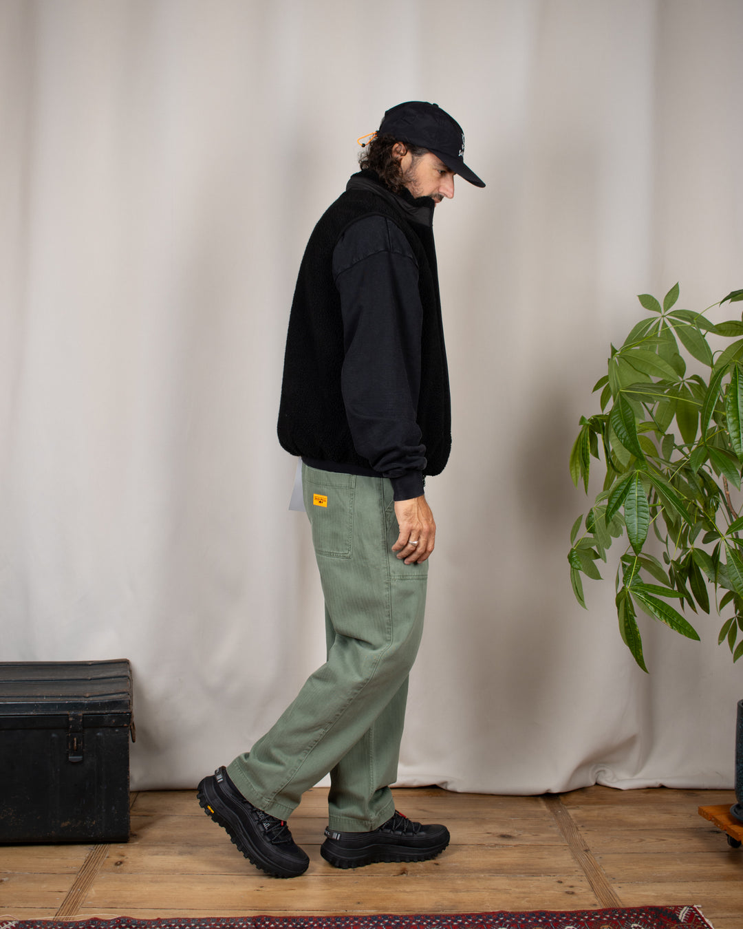 Pigment HBT Chef Pants Olive
