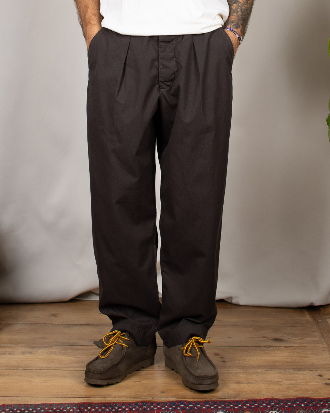 Oxford Pant Micro Canvas Brown