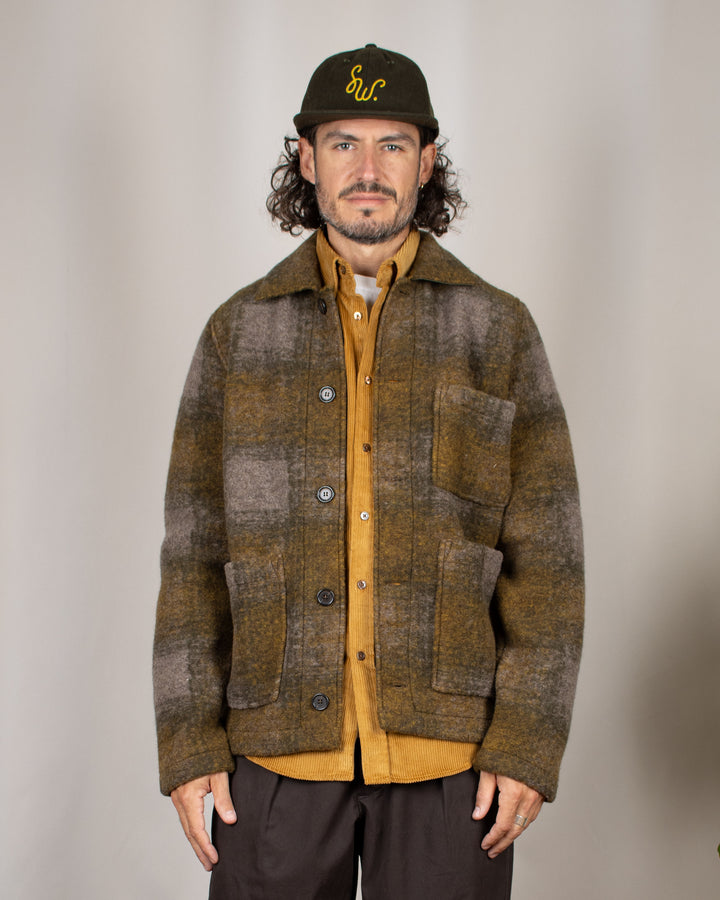 Tag Jacket Techno Melton Check Olive
