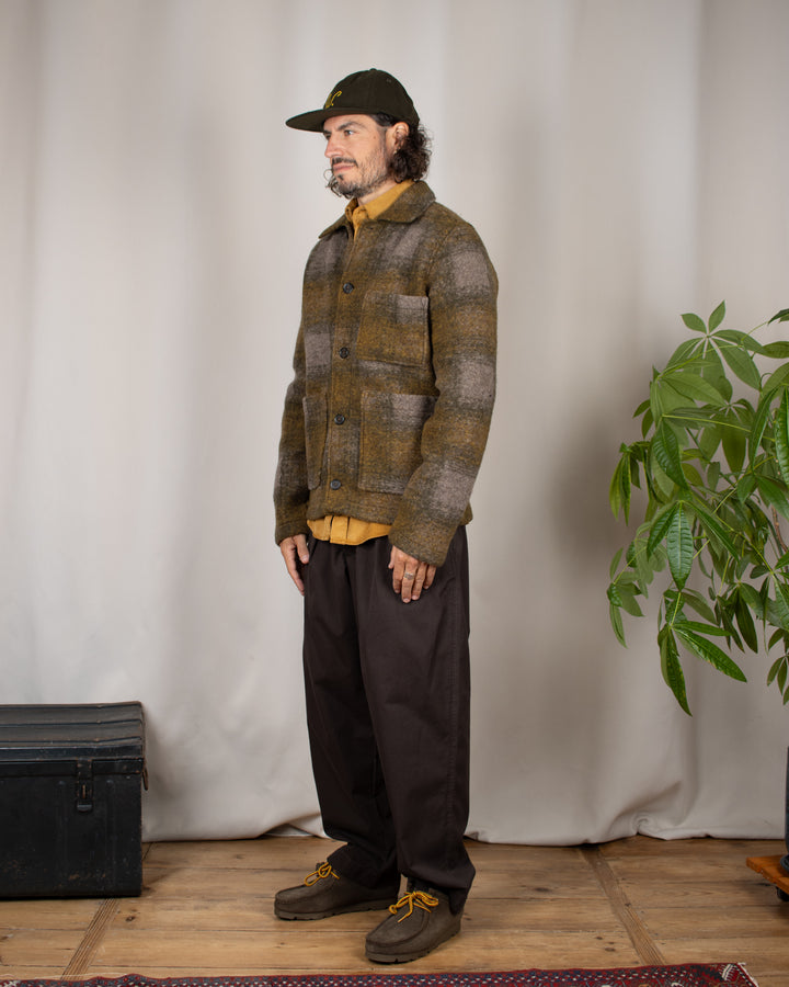 Tag Jacket Techno Melton Check Olive