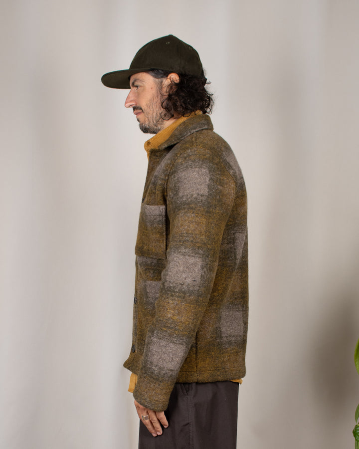 Tag Jacket Techno Melton Check Olive