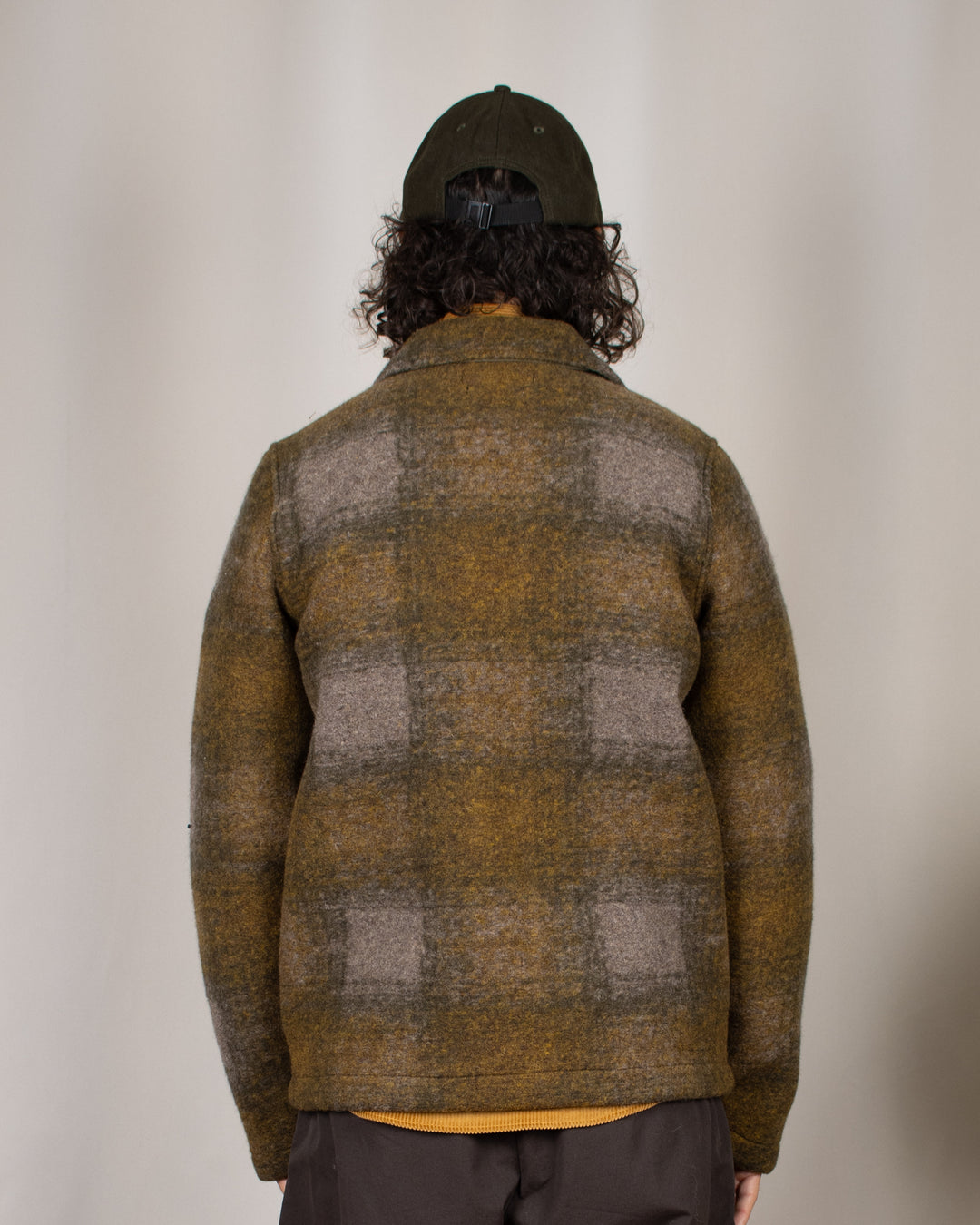 Tag Jacket Techno Melton Check Olive