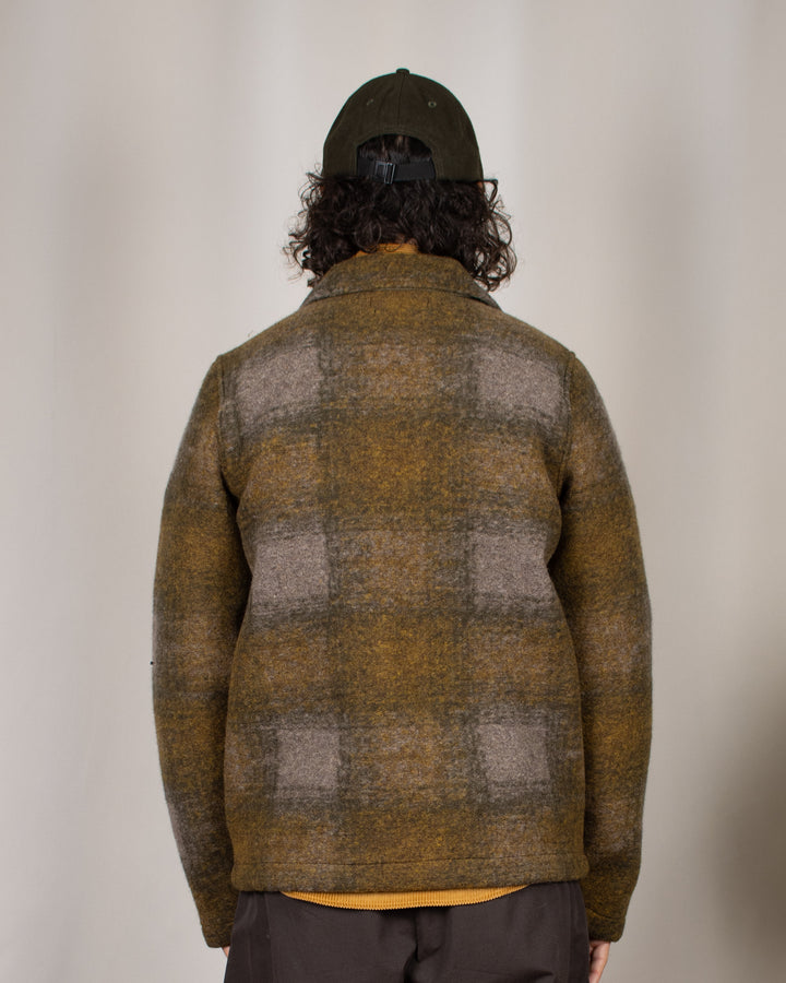 Tag Jacket Techno Melton Check Olive
