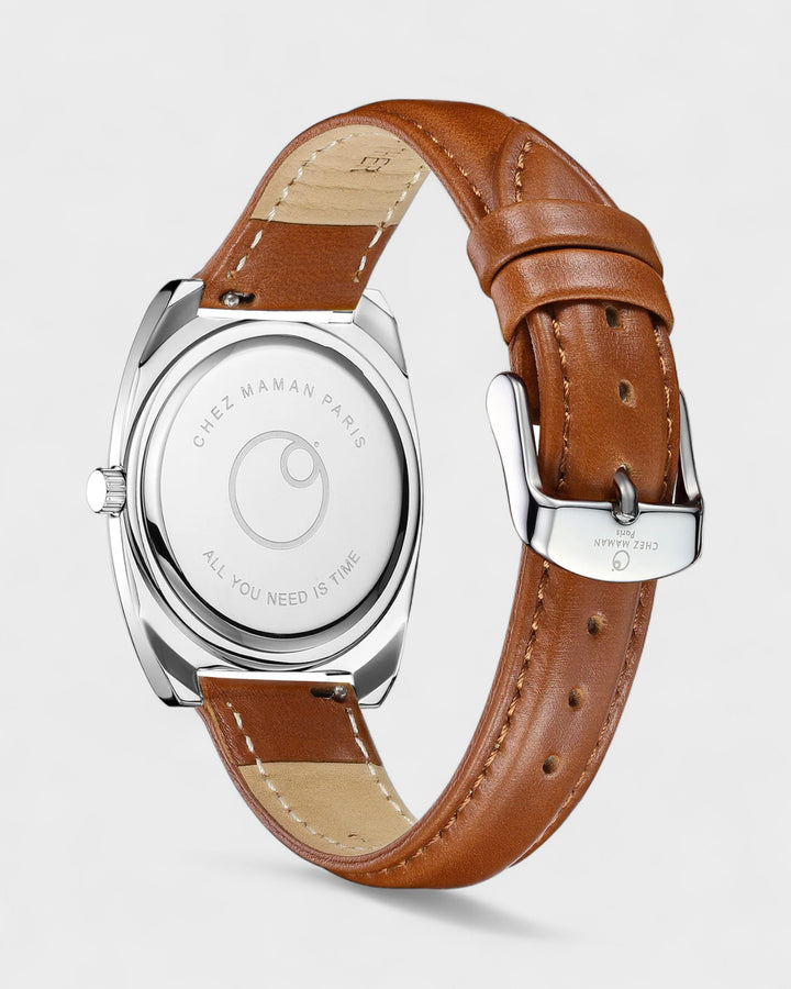 Montre Magnum Silver Denim Blue Sand Brown