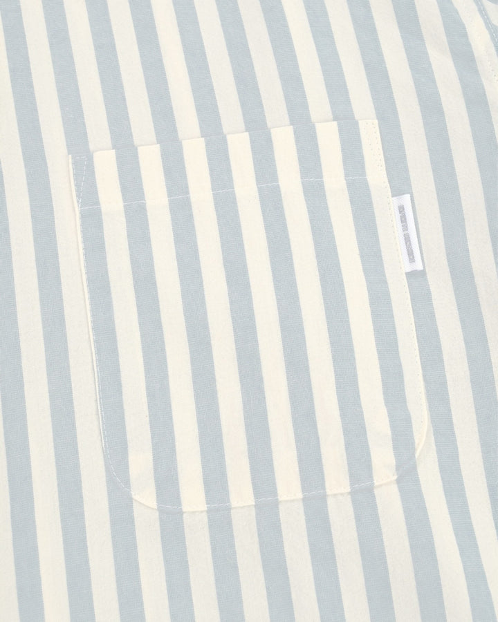 Melange Stripe Shirt Sky Blue