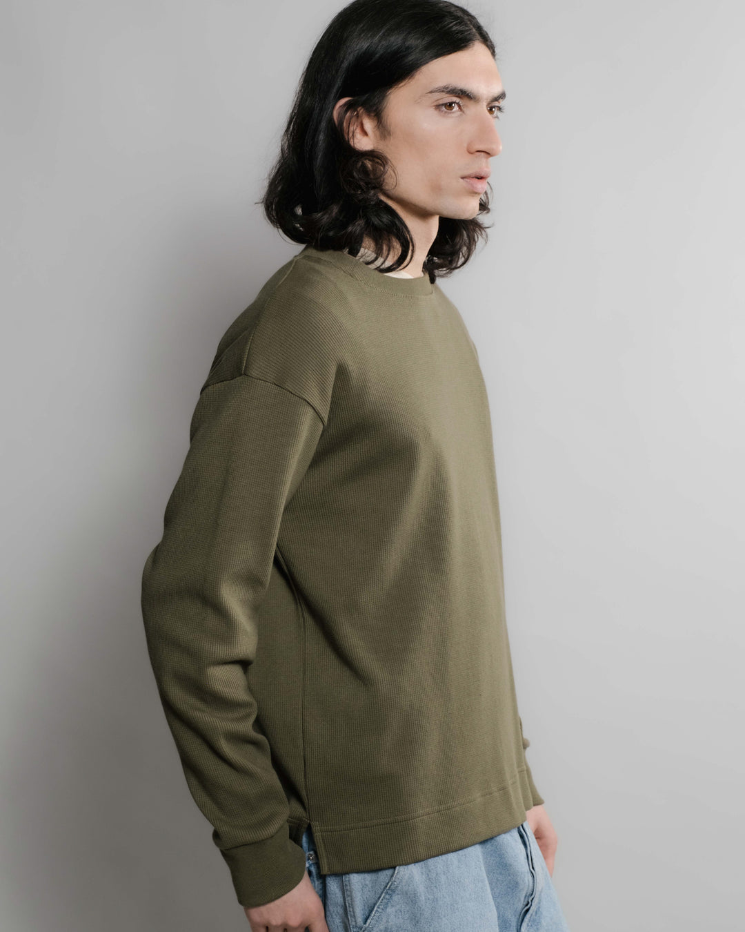 T-Shirt Vahé Manches Longues Kaki