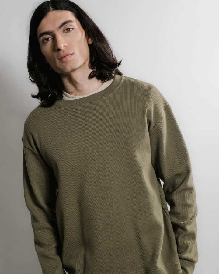 T-Shirt Vahé Manches Longues Kaki