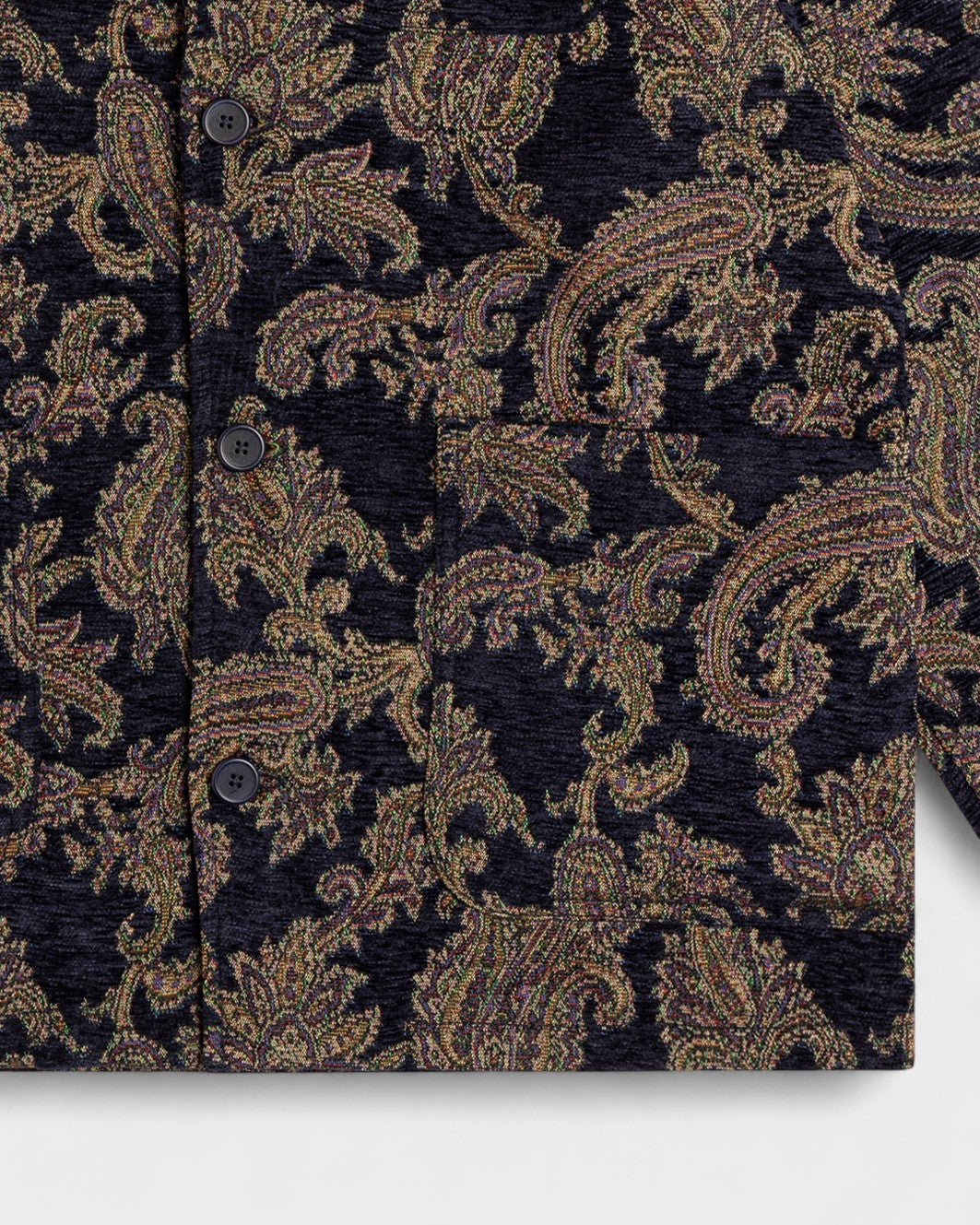 Ormiston Jacket in Navy Paisley Jacquard