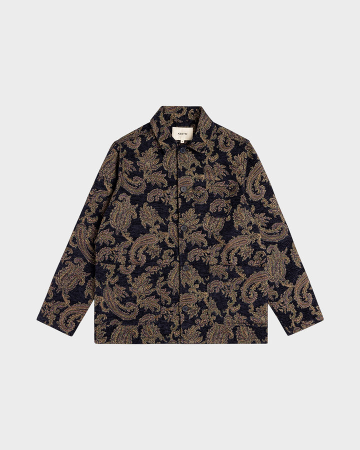 Ormiston Jacket in Navy Paisley Jacquard