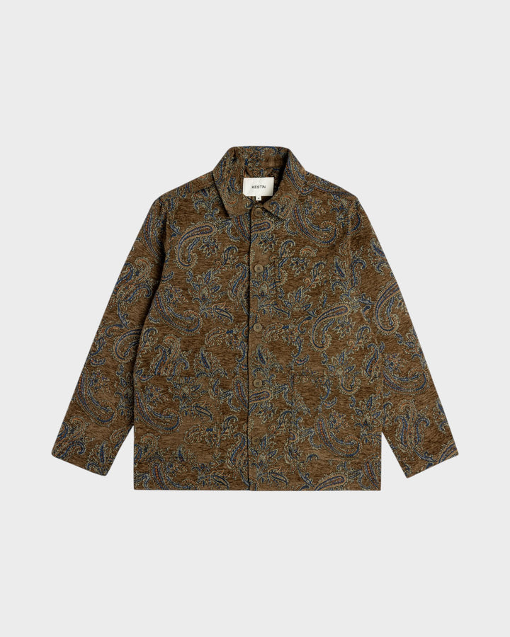 Ormiston Jacket in Olive Paisley Jacquard