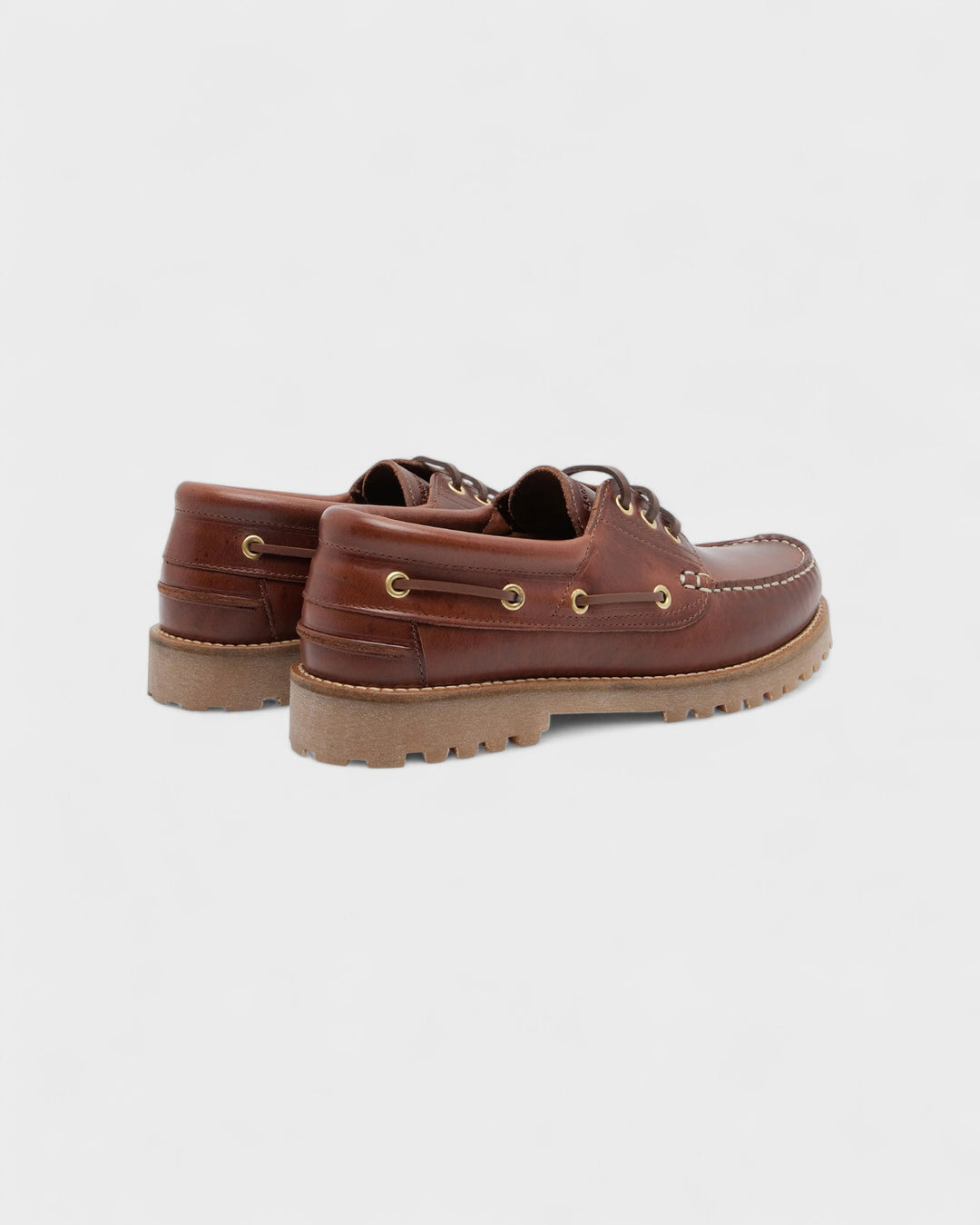 Ollie Boat Shoe Brown Leather