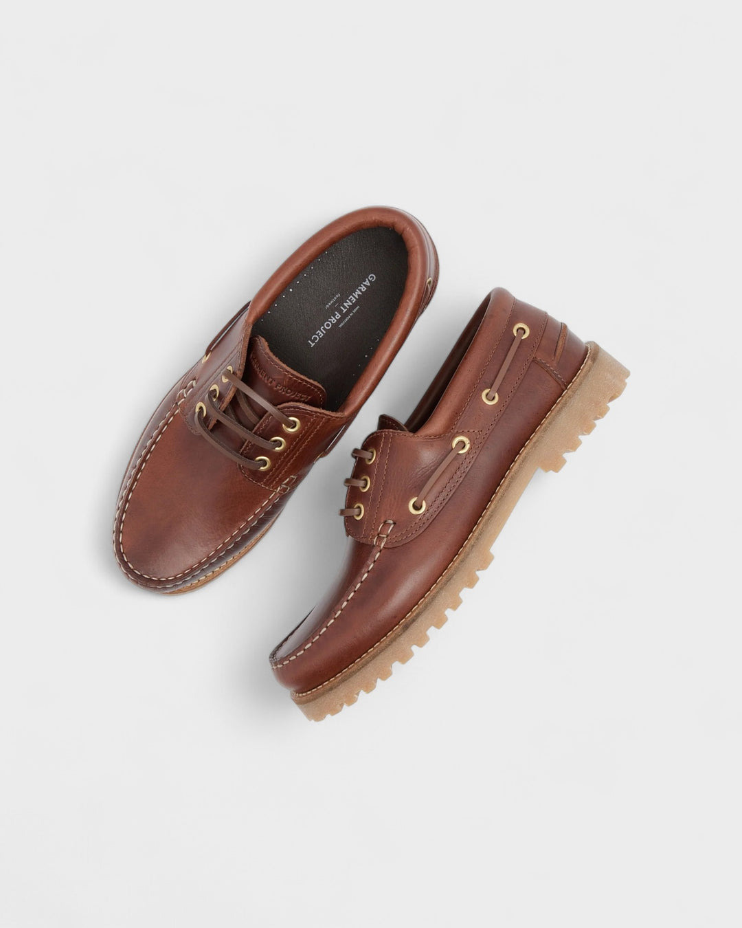 Ollie Boat Shoe Brown Leather