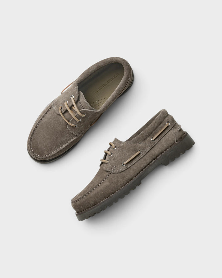 Ollie Boat Shoe Truffle Suede